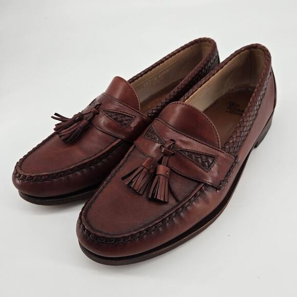 Allen Edmonds Maxfield Tassel Braided Brown Leather Loafers Shoes Mens Sz 11 D main image 15